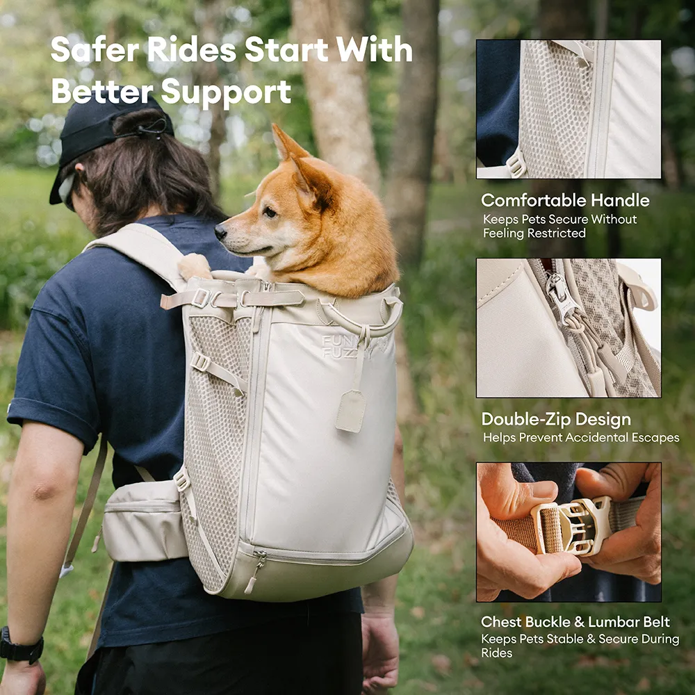 Dog Carrier Backpacks Dog Rucksack Dog Bike Carrier  - Urban Roaming