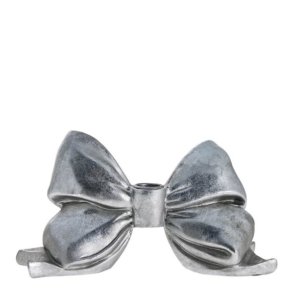 Serafina lysestake sløyfe 12,7 cm antikk sølv
