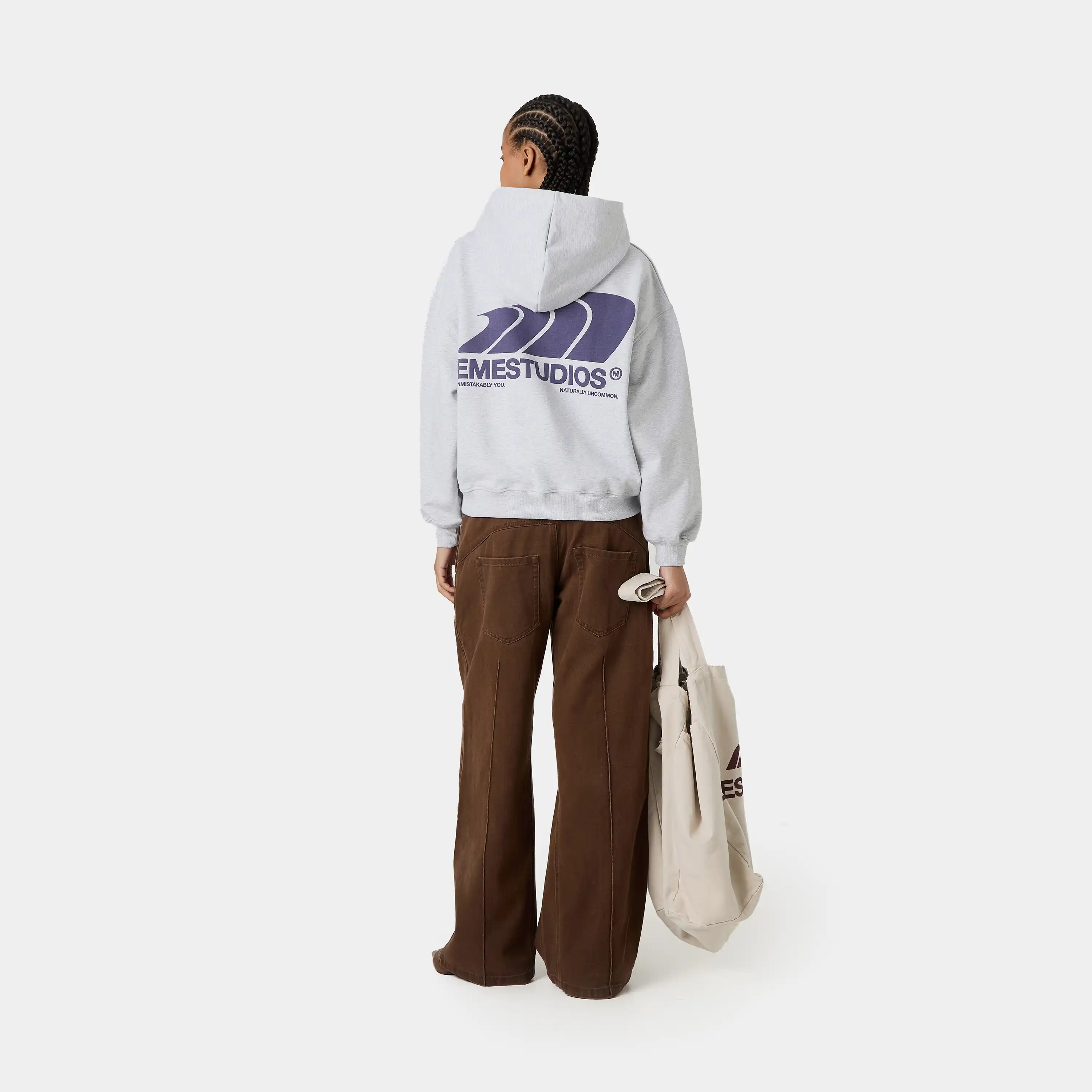 Odd Heather Grey Oversized Hoodie