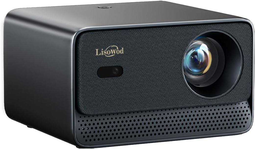 Portable 1080P Outdoor Projector  1000 ANSI Lumens, Netflix Certified, Auto-Focus, Dolby Sound, Wi-Fi/Bluetooth