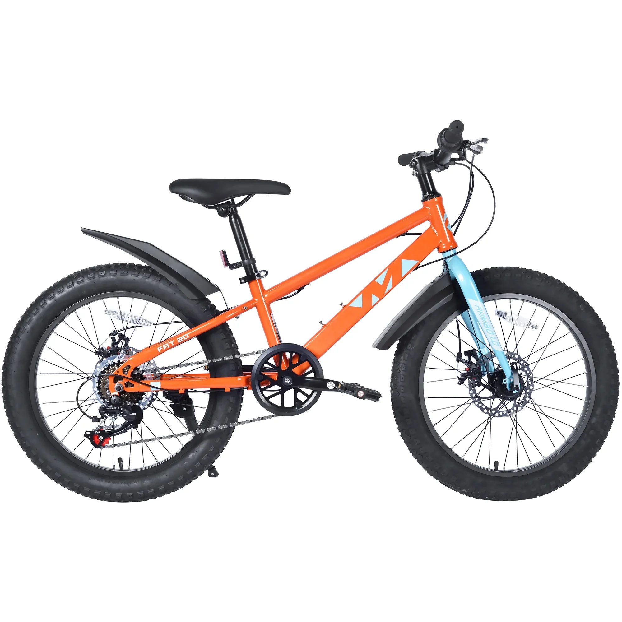 Ambifirner Newest Bike Fat Tire Mountain Bike with 20 Inch Wheels, 21 Speed with High Carbon Steel