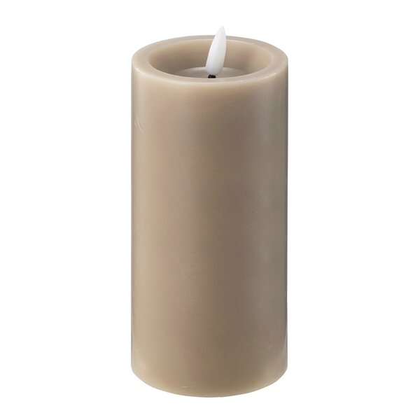LED kubbelys 7,5x15 cm taupe