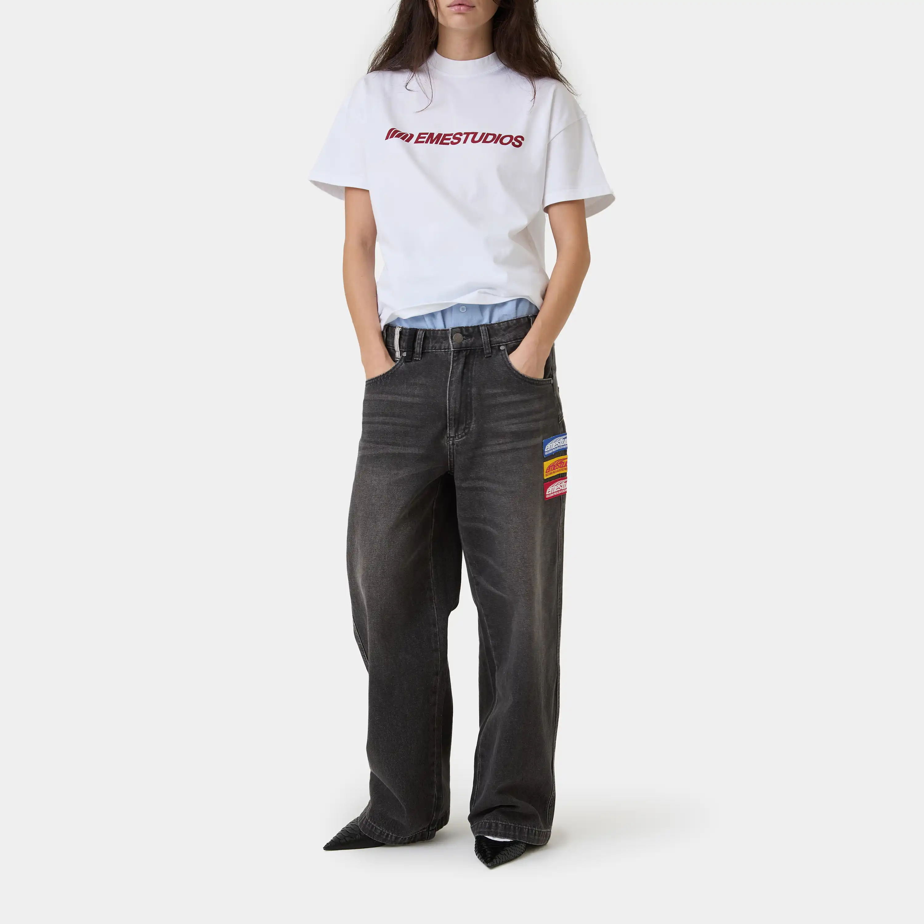 Rough Shadow Denim Pants