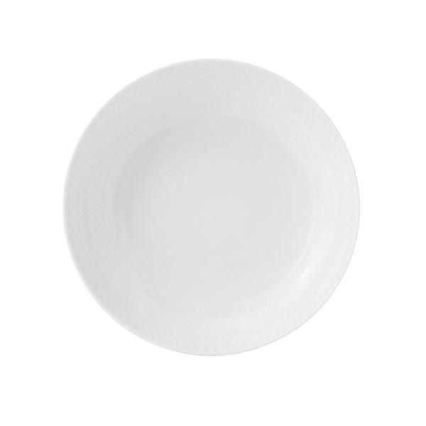 Rhombe coupe tallerken 20 cm hvit