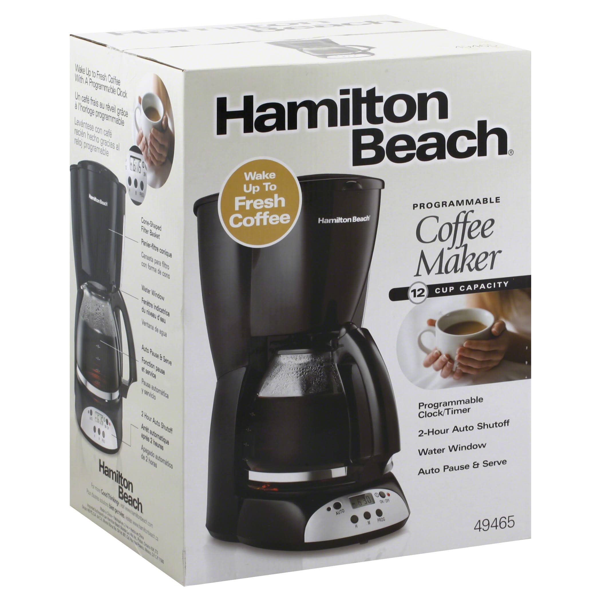 Hamilton Beach Coffeemaker, Programmable, 12 Cup Capacity