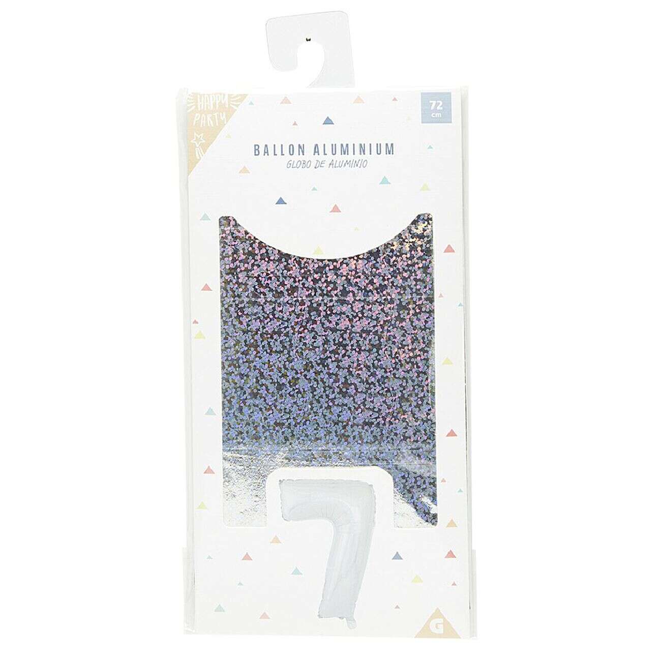 Ballon chiffre 7 en aluminium