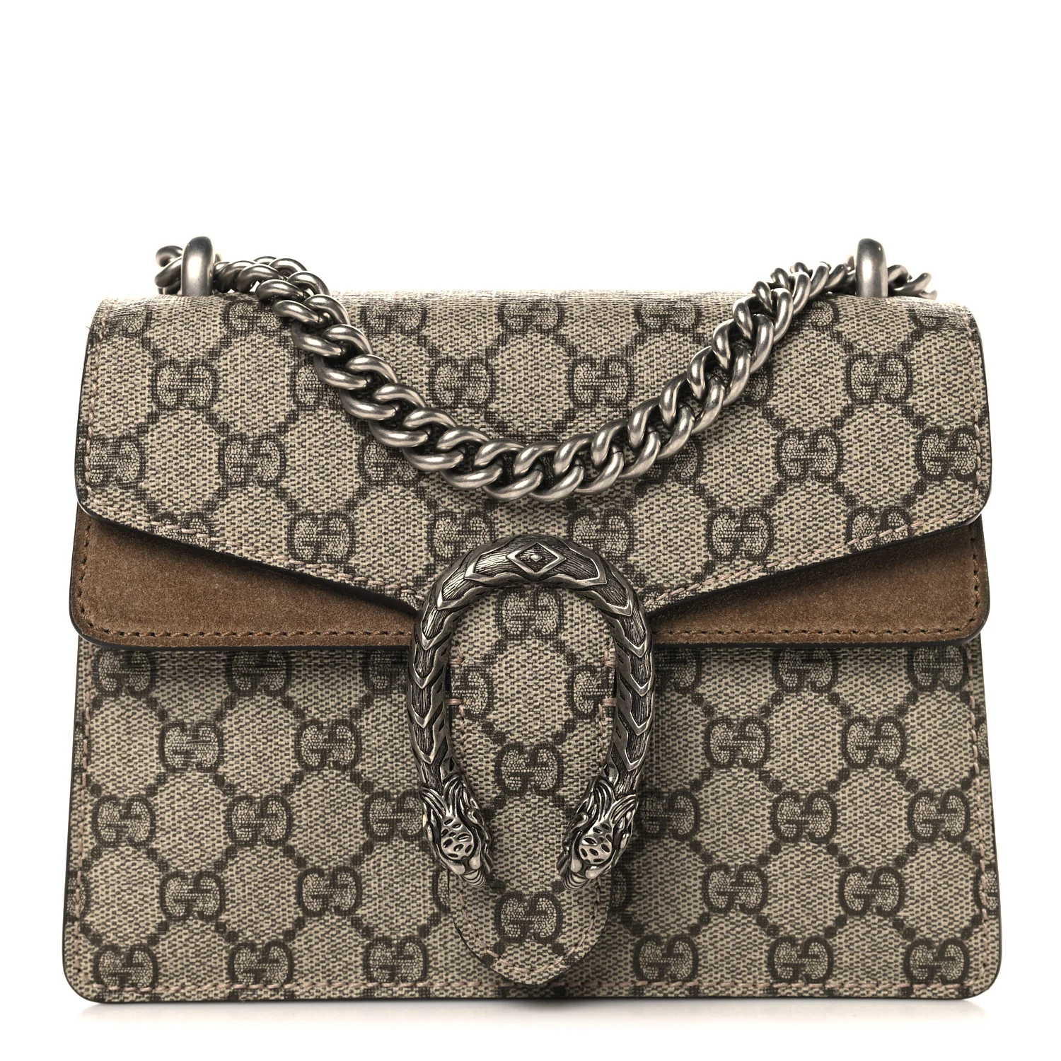 GG Supreme Monogram Mini Dionysus Shoulder Bag Taupe