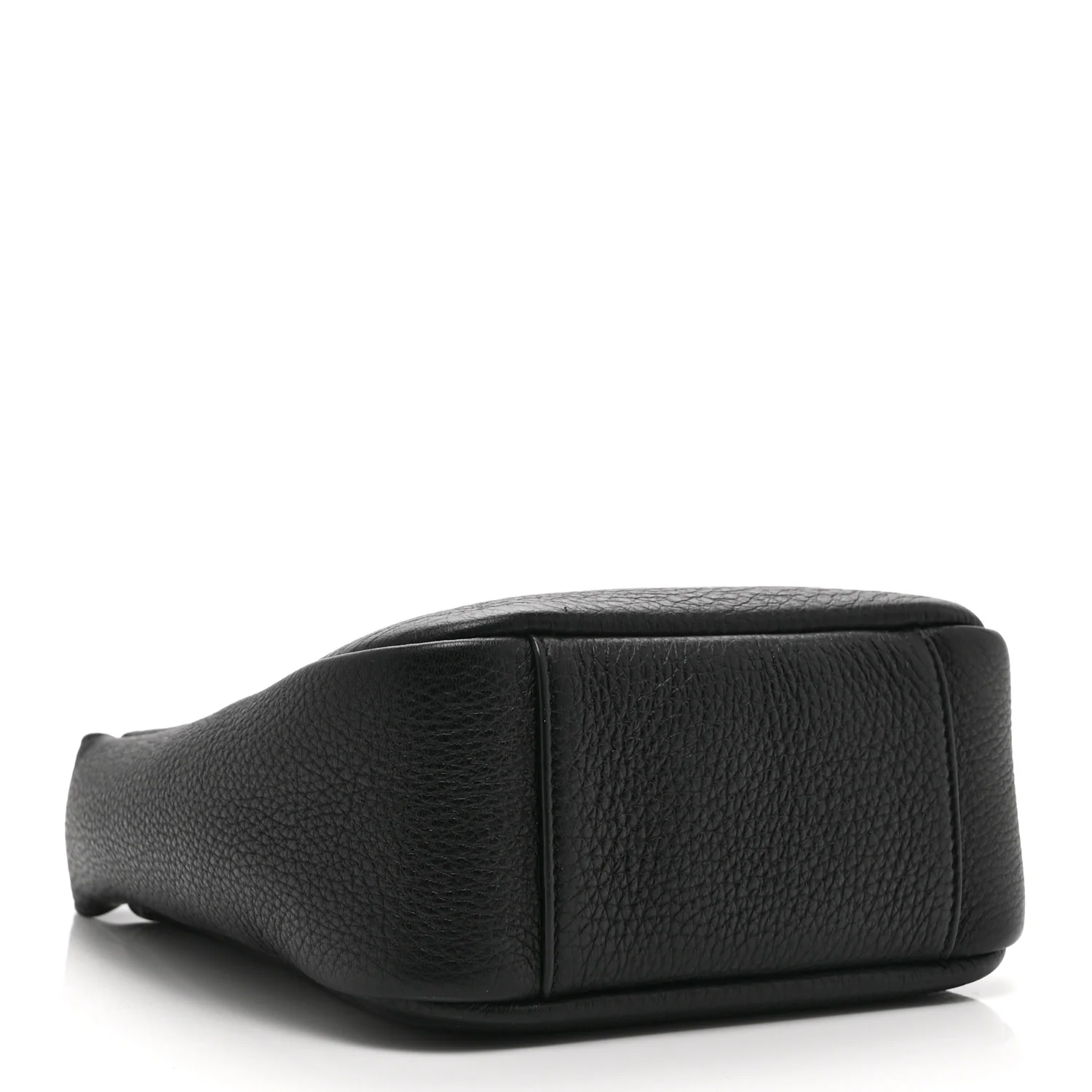 Grained Calfskin Baby Le 5 A 7 Supple Hobo Black