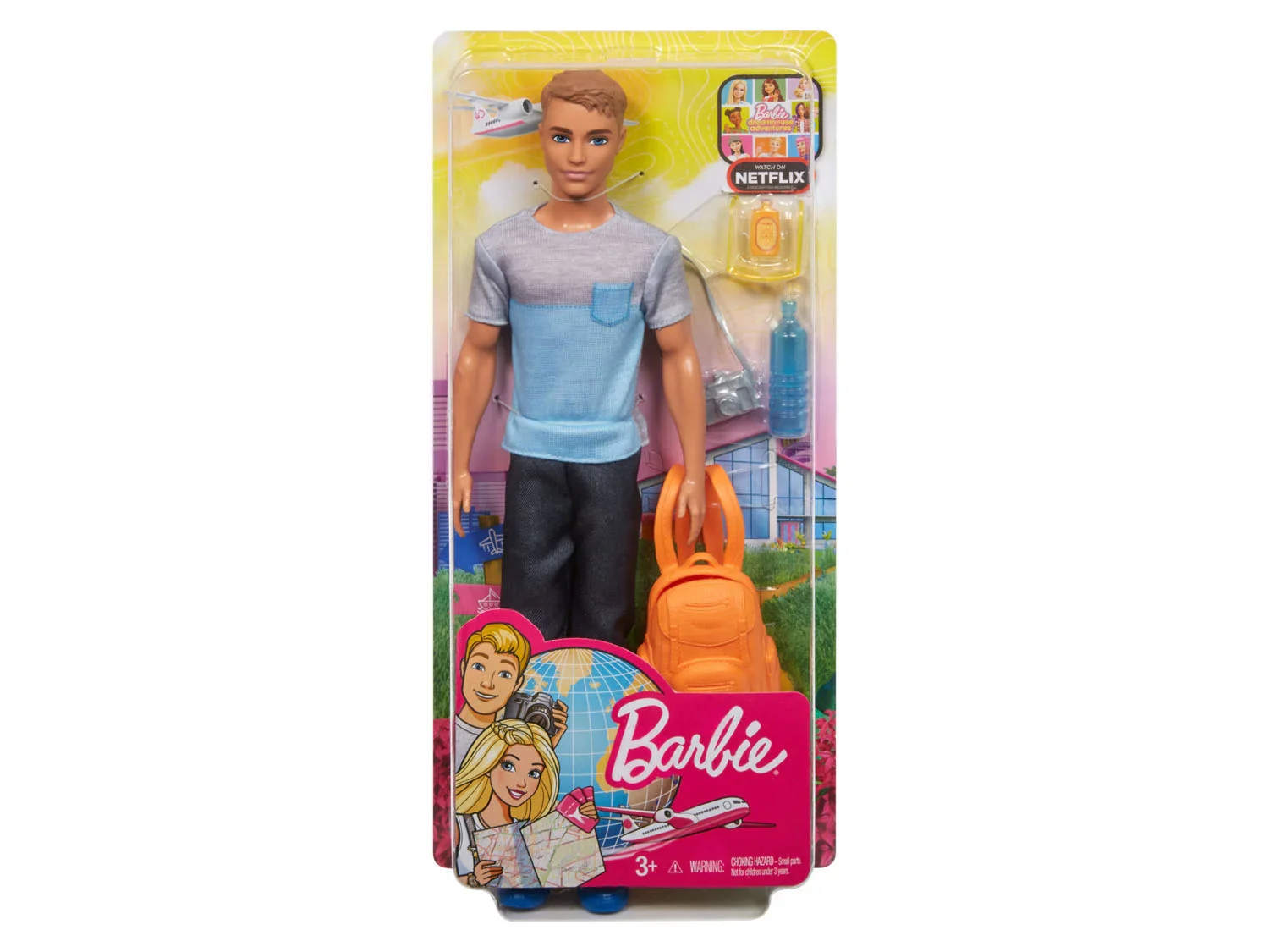 Barbie Poupe Ken, avec sac  dos et camra