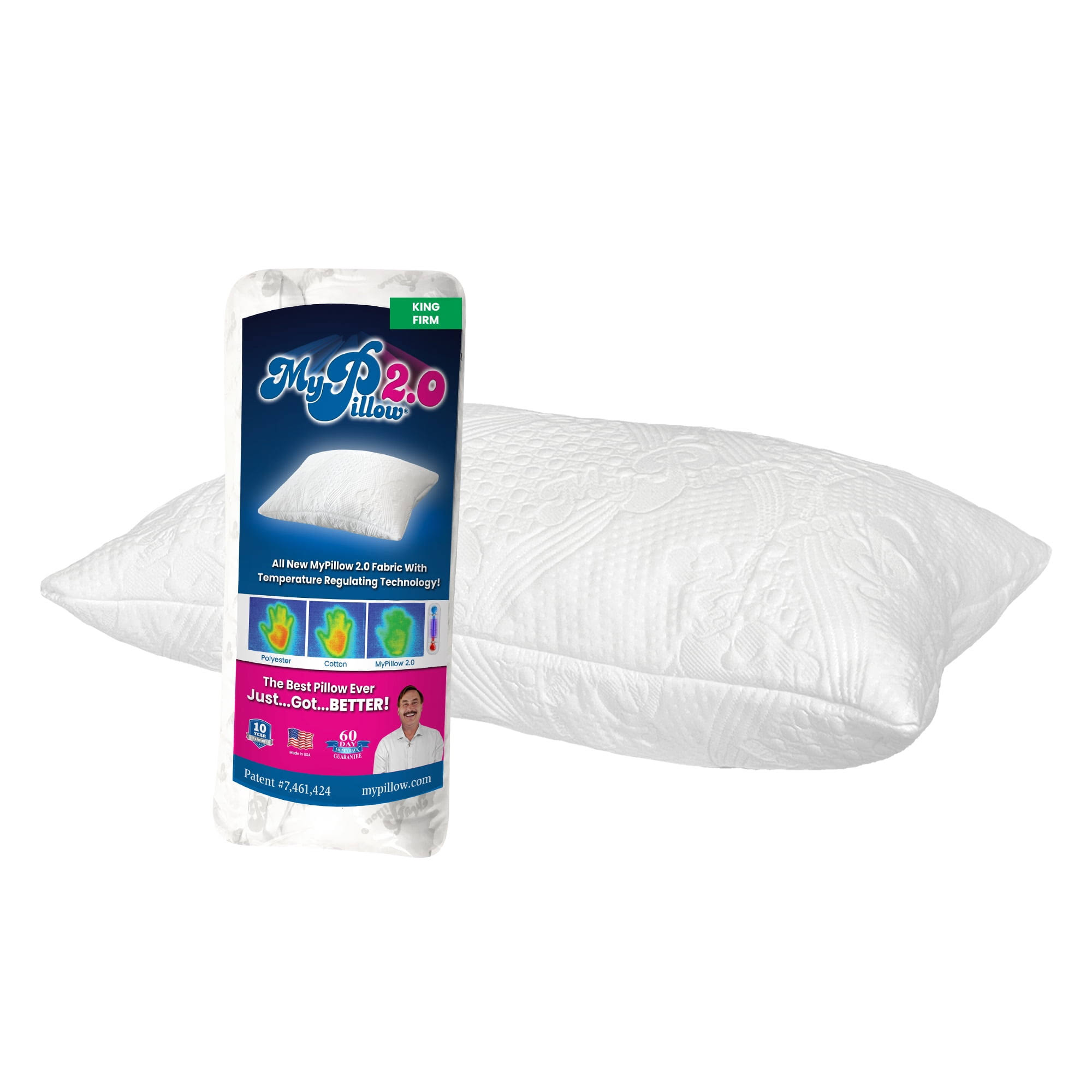 MyPillow 2.0 Cooling Bed Pillow King, Firm