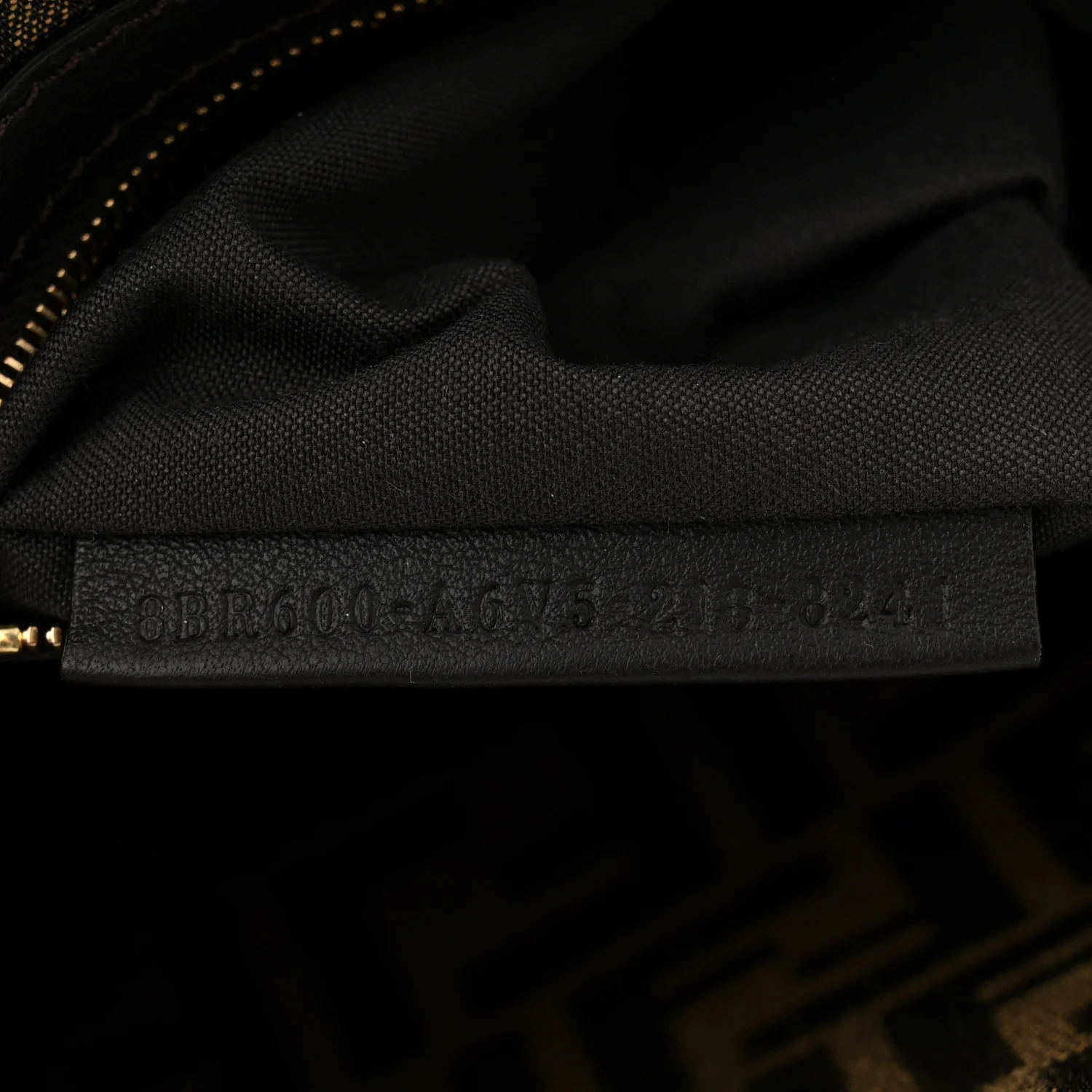 Fabric Jacquard FF 1974 Medium Baguette Tobacco Moro Black