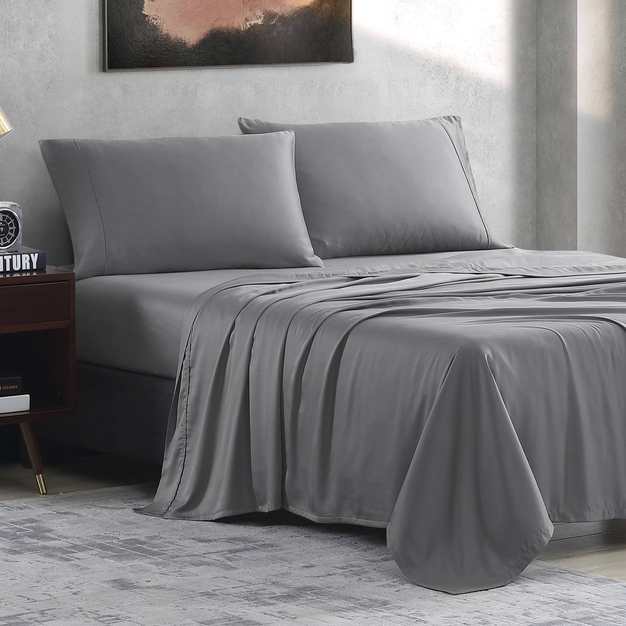 Valeron Tencel Modal Sateen Sheet Set - Charcoal - King