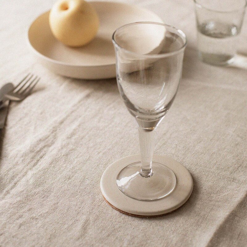 Palermo glassbrikke 11 cm krem