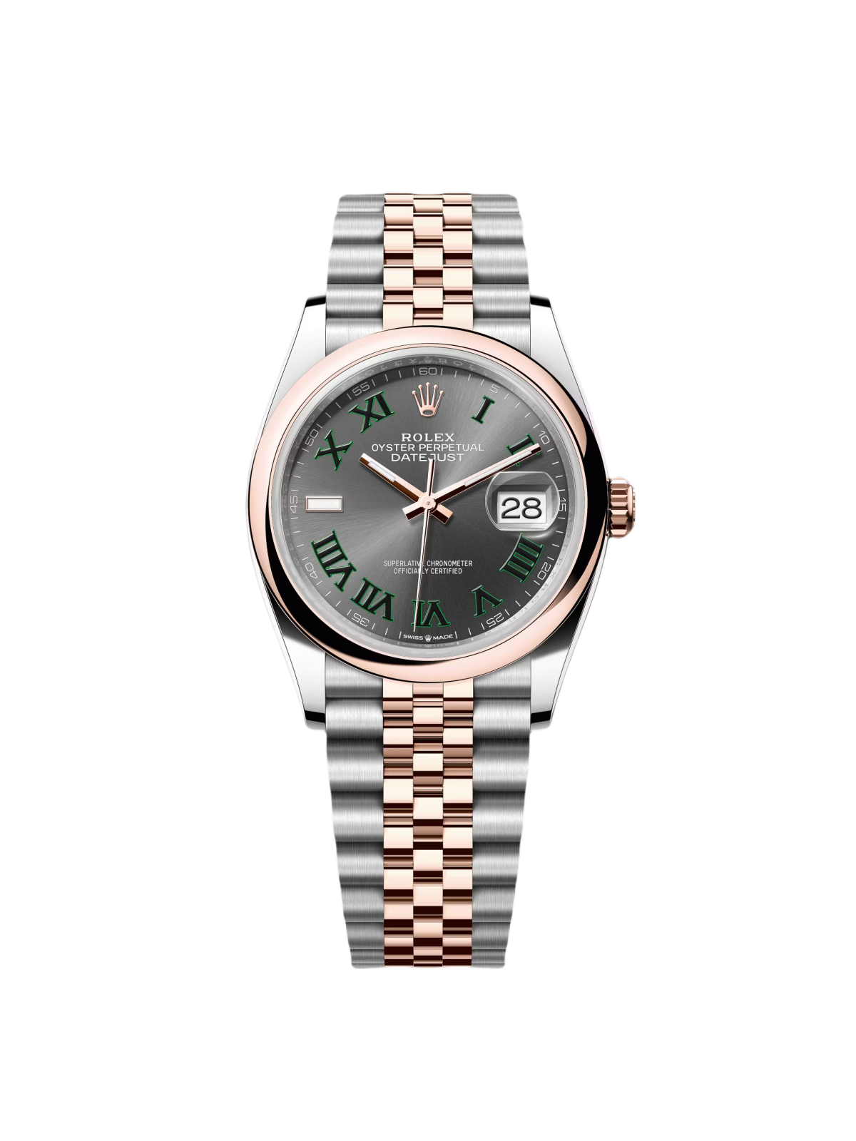 【Super Clone】RLX  Datejust 36mm 126201 Slate Dial Jubilee Bracelet Watch