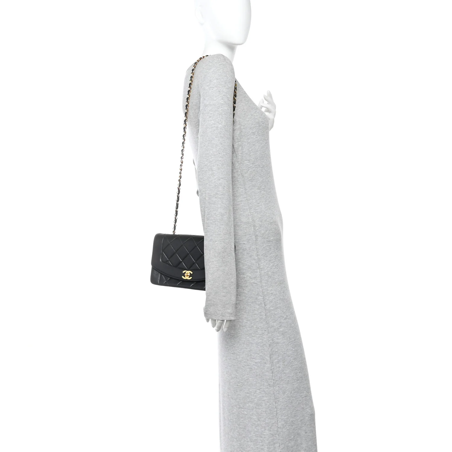 Lambskin Quilted Small Single Flap Black