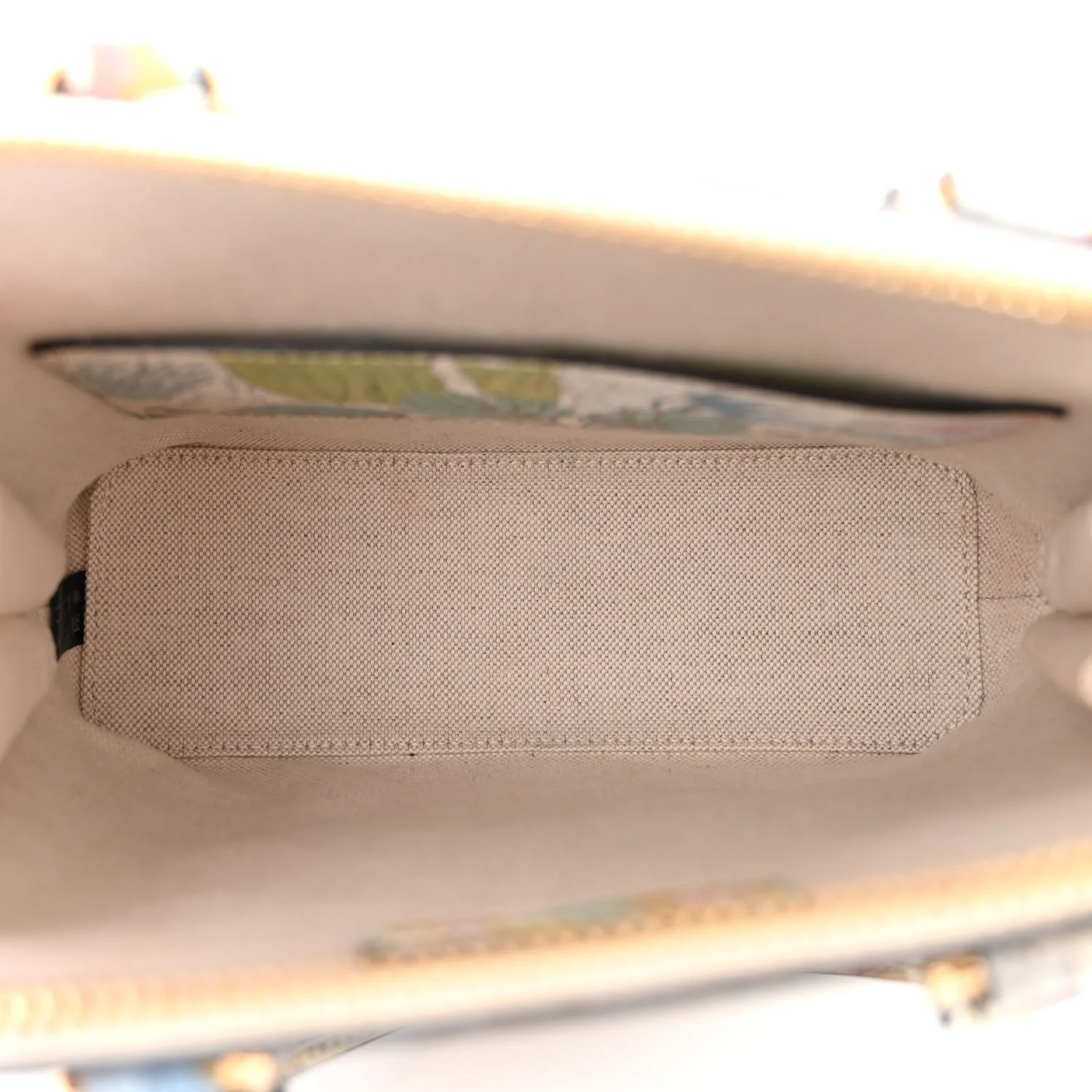 New Shangai Calfskin Tiger Savanah Web Mini Horsebit 1955 Top Handle Bag Chalky White Multicolor