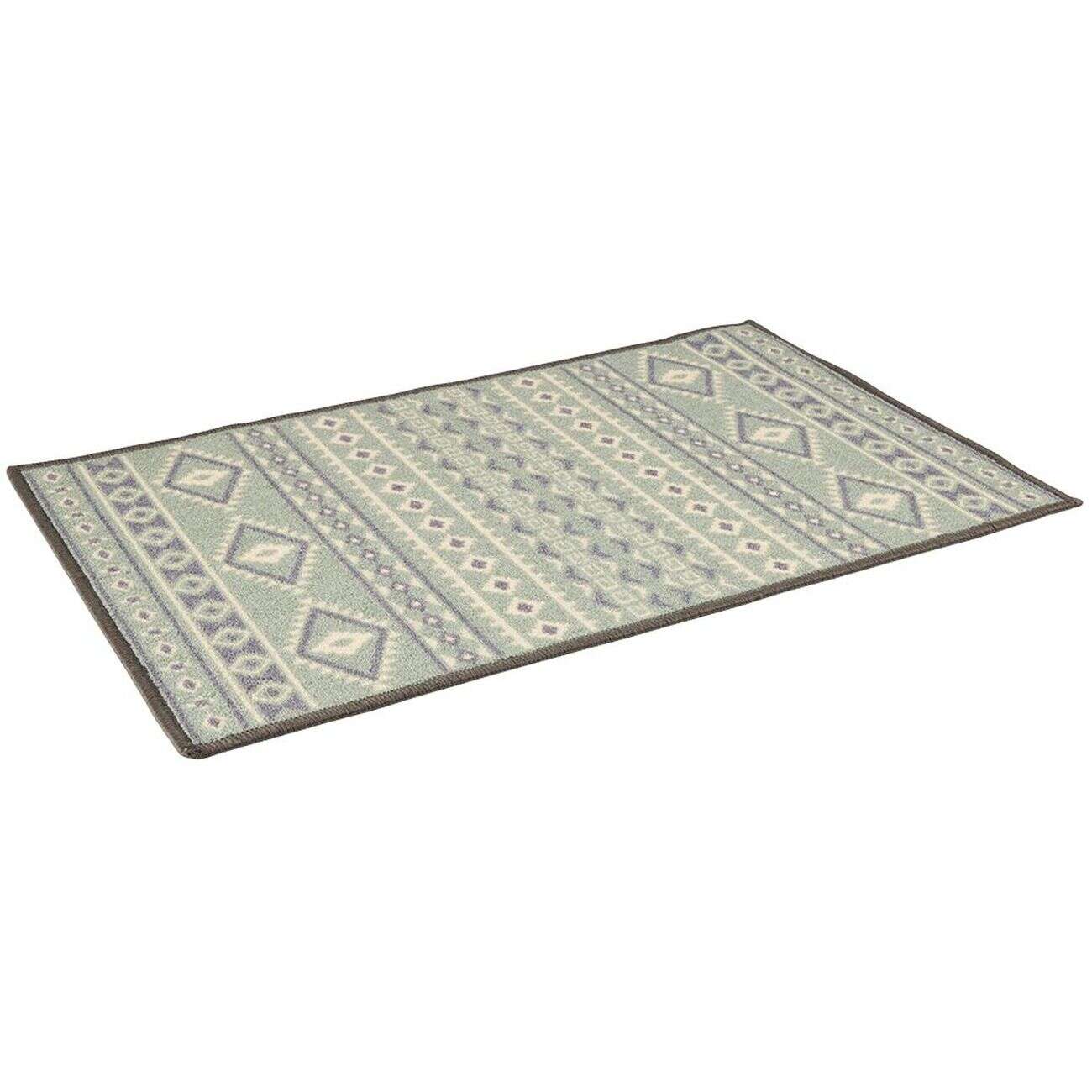 Tapis de cuisine latex imprimé vert 80x50 cm