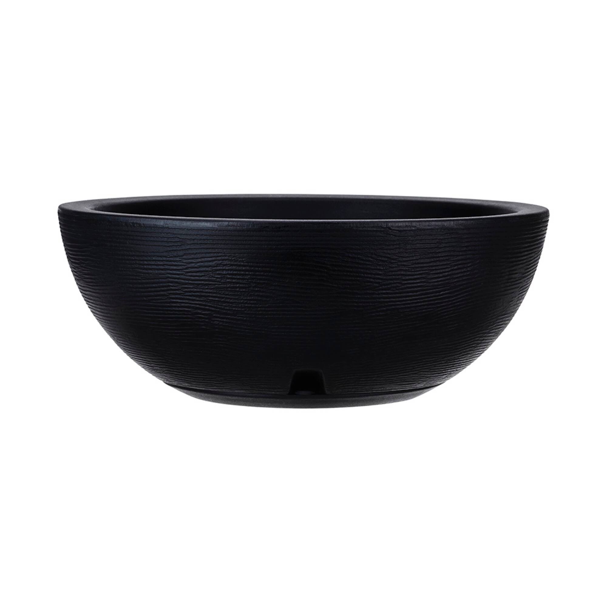 Floridis Amsterdan Large Black Resin Planter Bowl