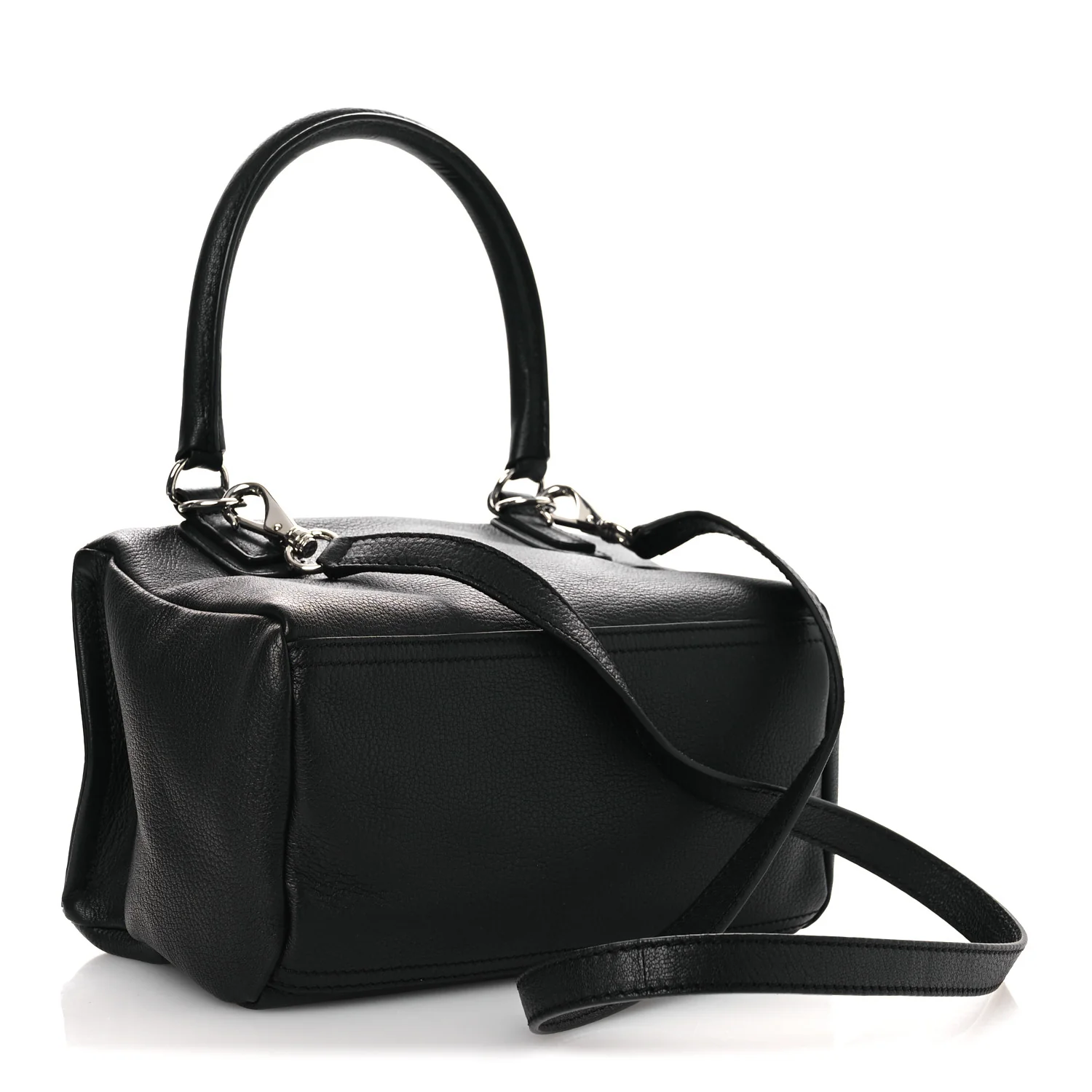 Sugar Goatskin Small Pandora Black