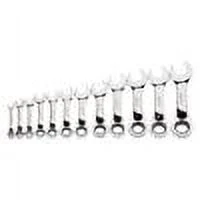 Snap-on Industrial Brands MWS-12RCS Williams Combo Ratchet Wrench Set, Stubby