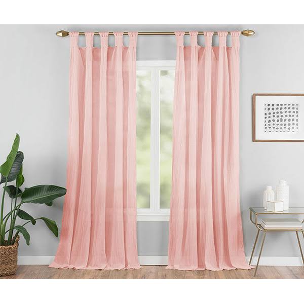 Vue Pink Elements Priya Tab Top Window Curtain