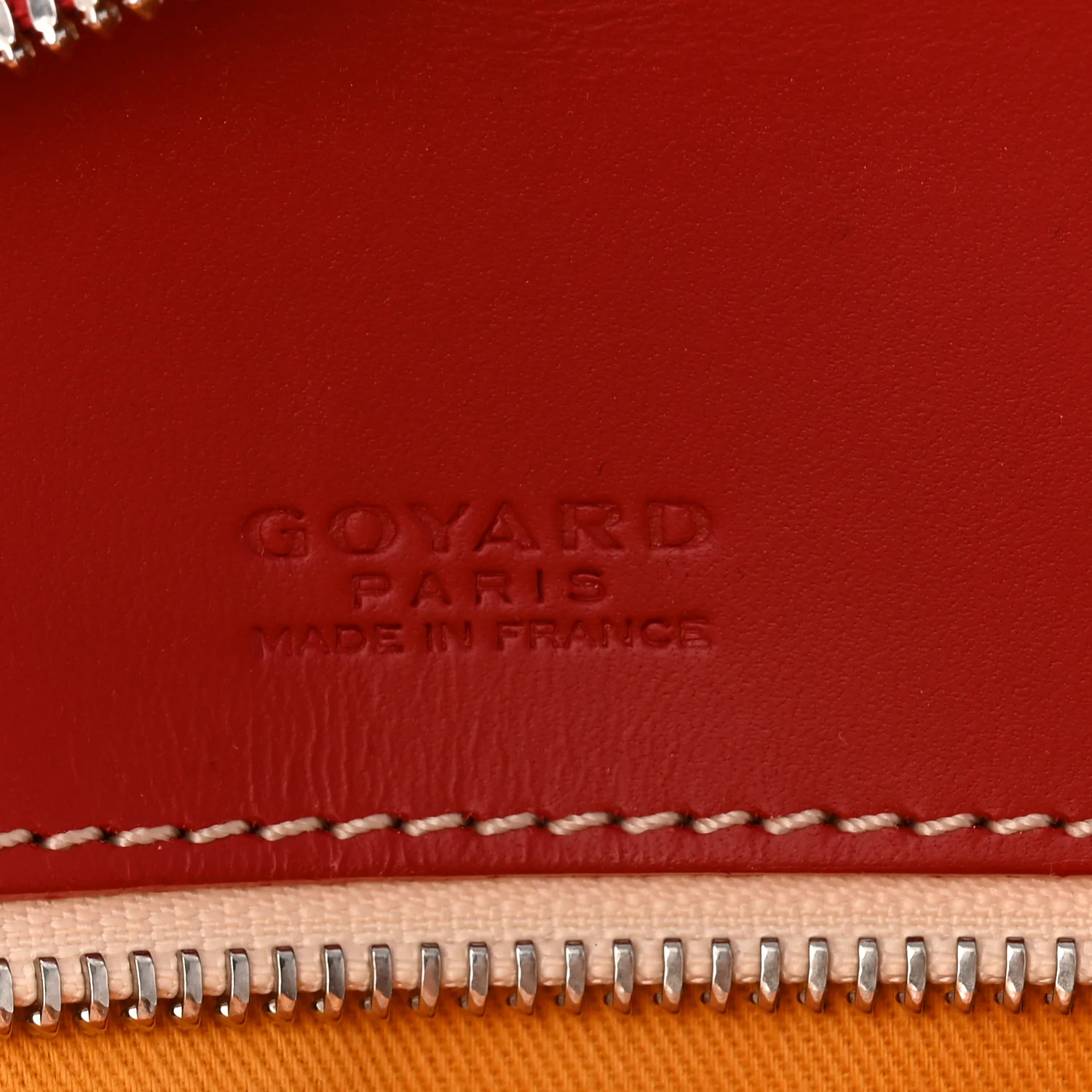 Goyardine Ambassade MM Briefcase Red
