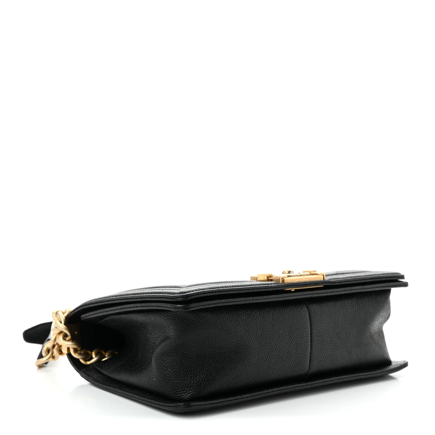 Caviar Quilted Medium Boy Flap Black
