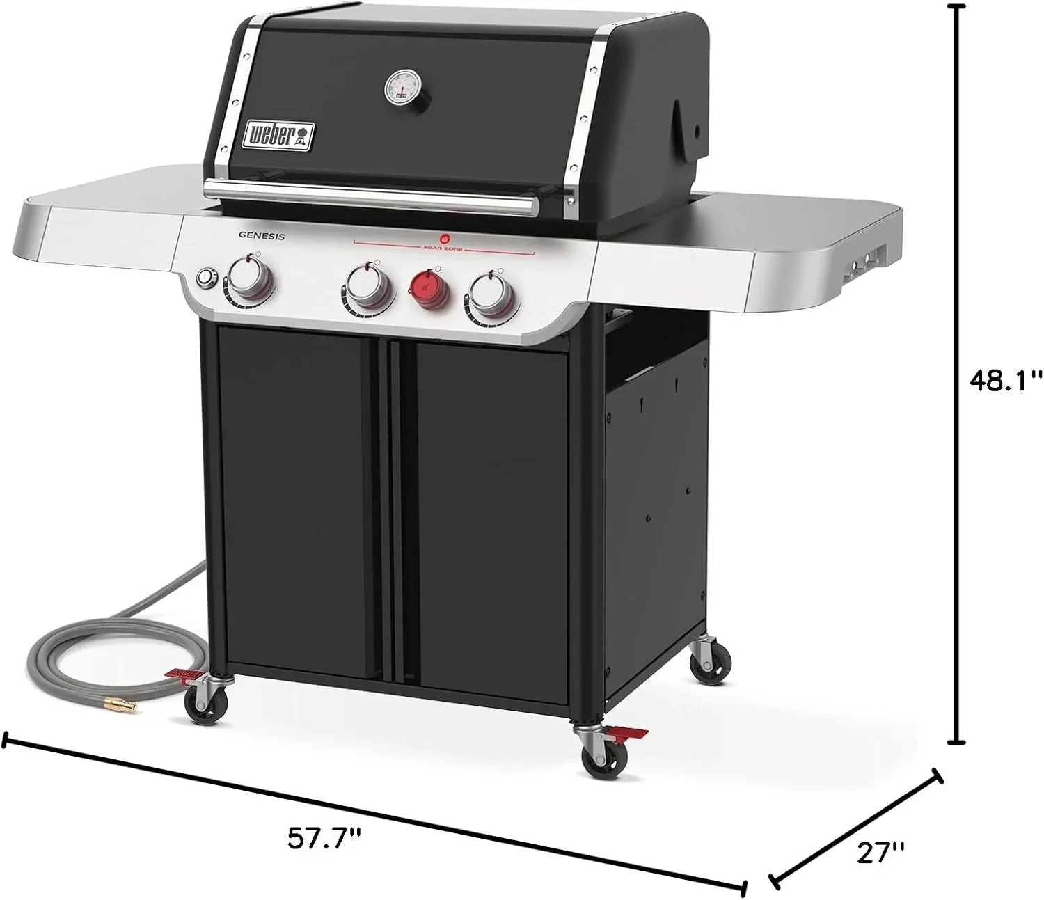Weber Genesis E-325 Gaz liquide noir