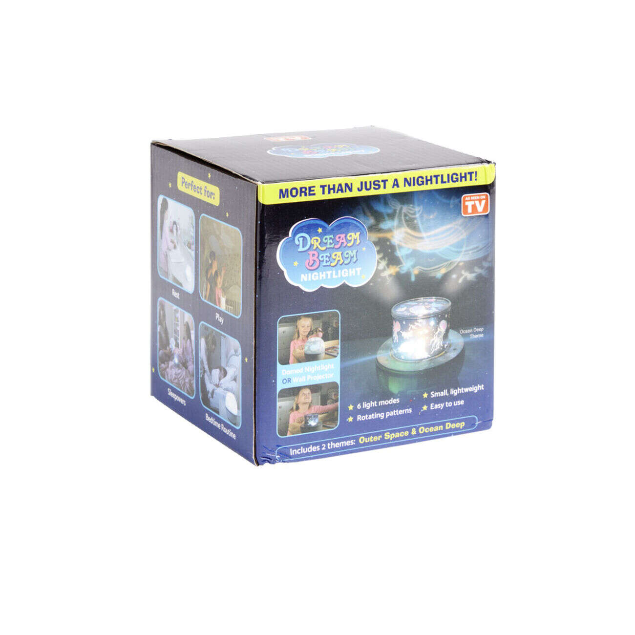 Veilleuse projecteur lumineux rotatif - 2 modèles espace ou océan