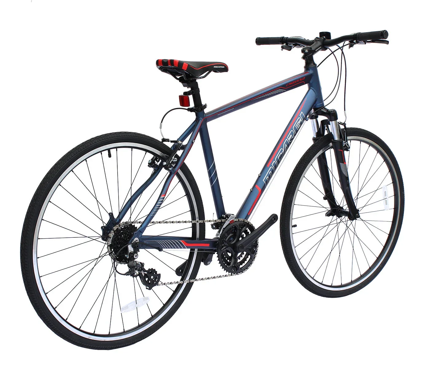 Wonder Wheels 8 Speed Bicycle, Hybrid Mountain Bike, Front Derailleur Shimano Tourney Fd-Ty510 Rear Derailleur Shimano Altus - Gray