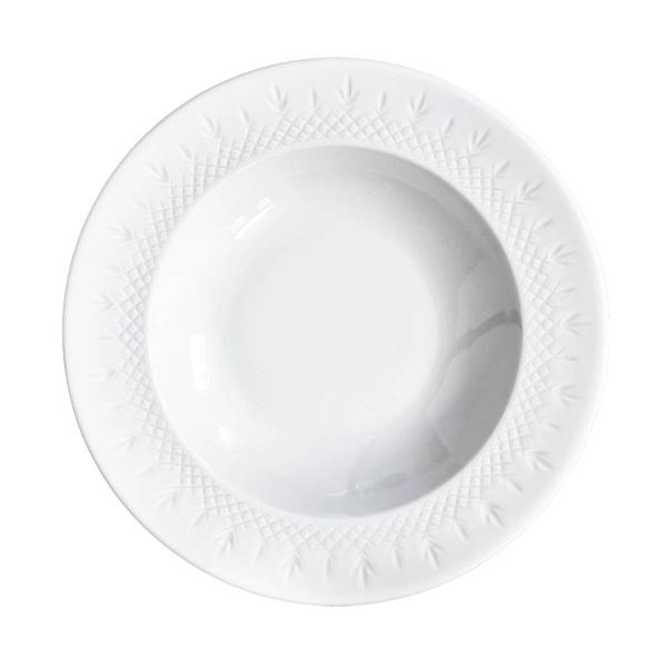 Crispy Porcelain dyp tallerken 22,5 cm hvit