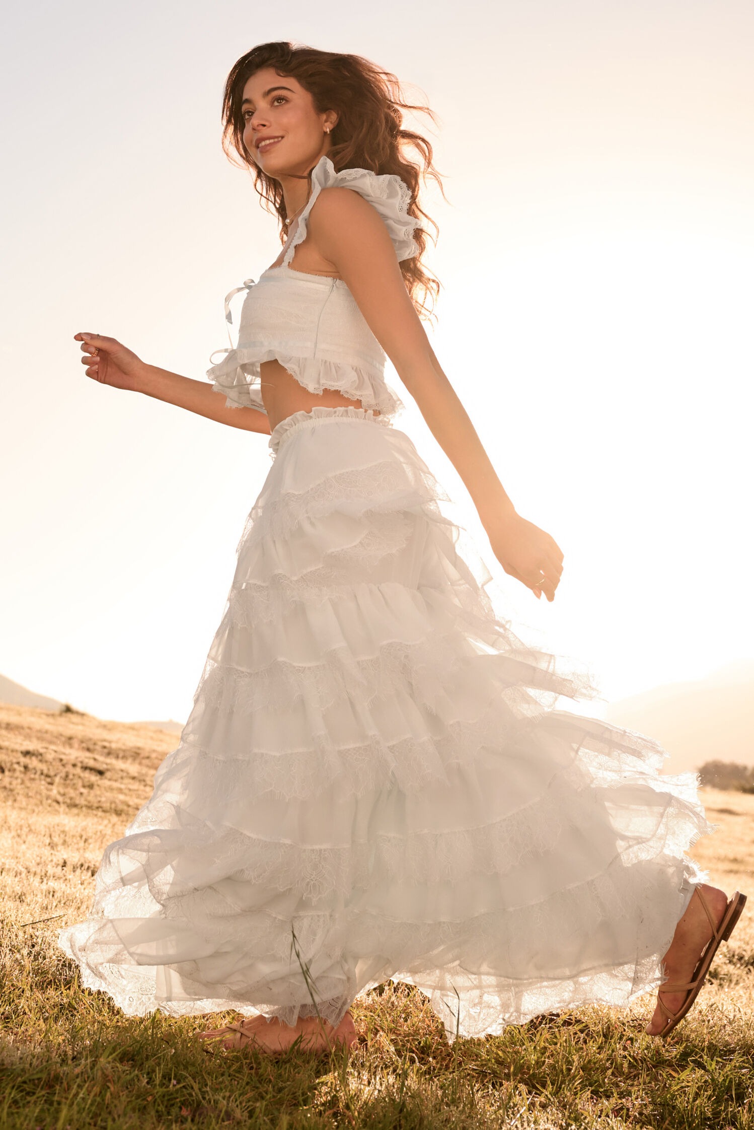Radena Ruffle Maxi Skirt