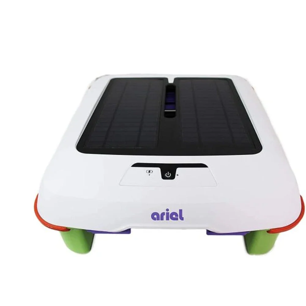Automatic Robot Solar Pool Skimmer with Easy to Empty Oversized Filter Tray and Integrated Smart Technology with Obstacle Avoidance, Plus…