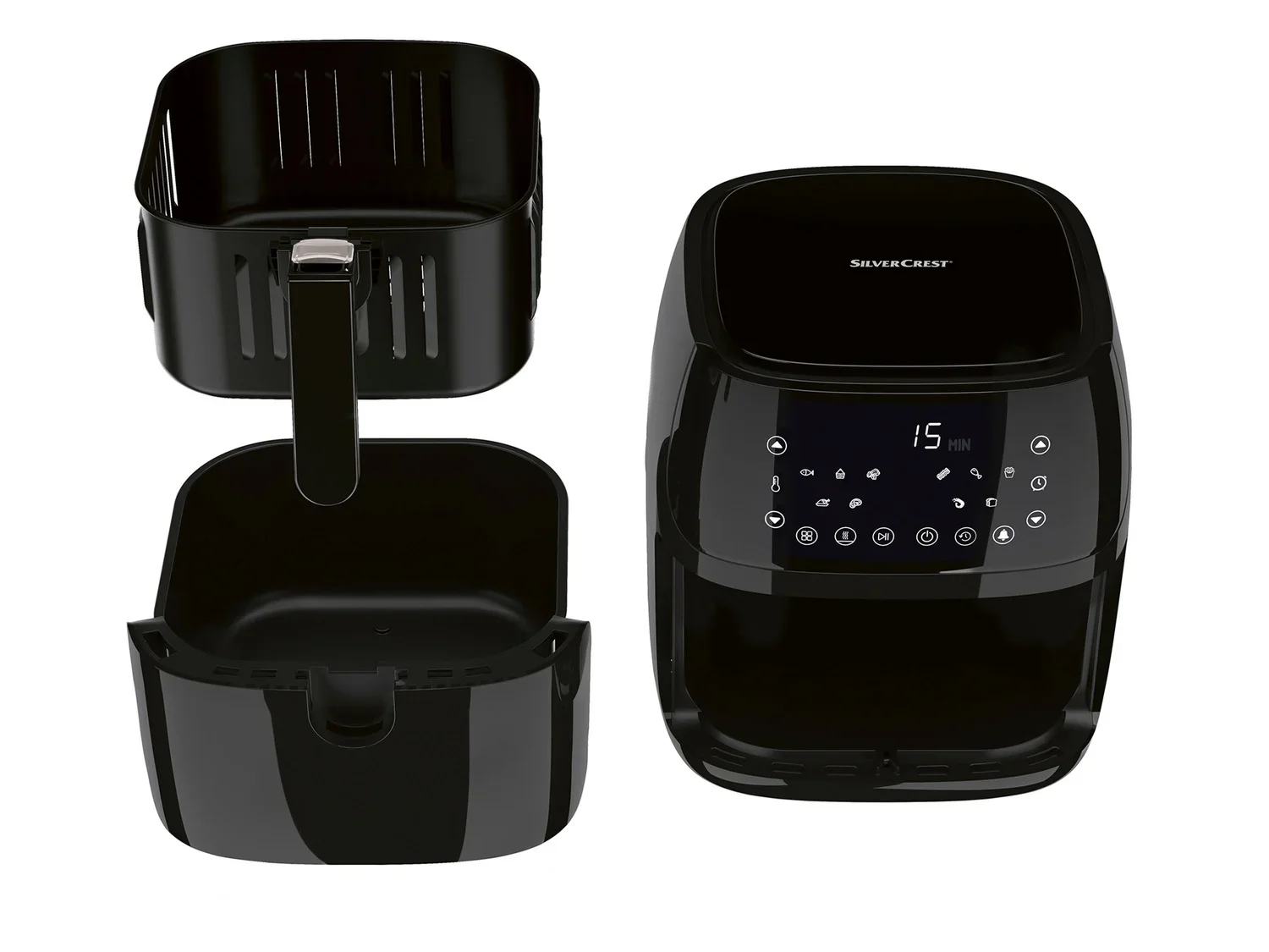 SILVERCREST KITCHEN TOOLS Air fryer numrique XL HG09443/-BS, 2150 W, 5,2 L