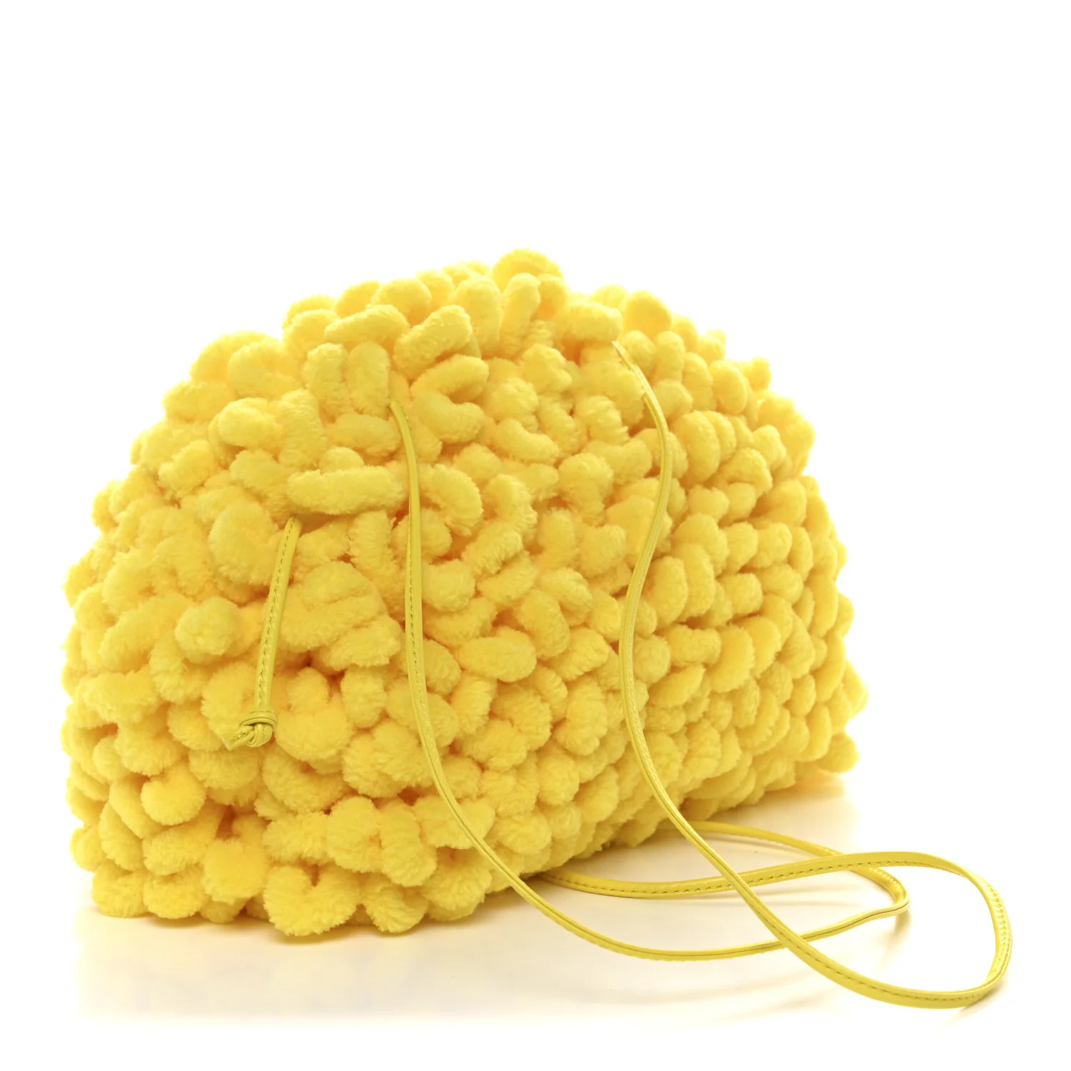Chenille The Mini Pouch Lemon