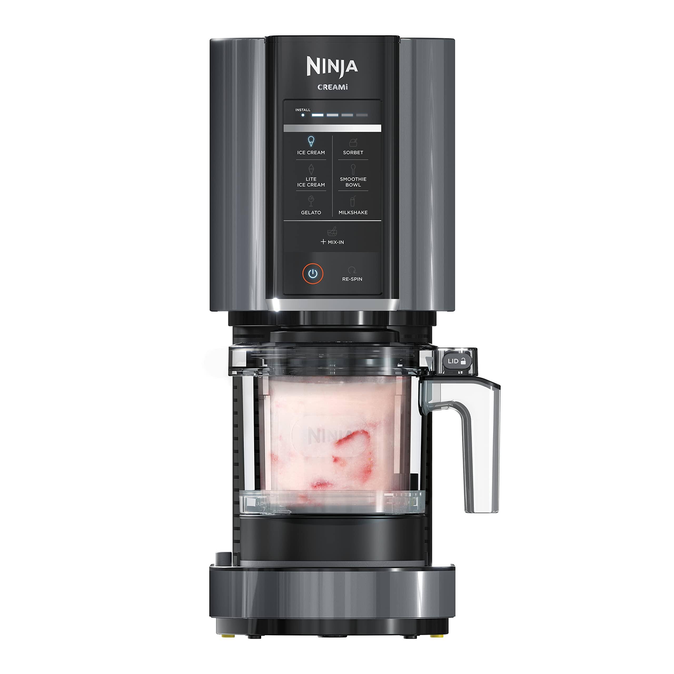 Ninja Nc299amz Creami Ice Cream Maker, for Gelato, Mix-ins, Milkshakes, Sorbet, Smoothie Bowls More, 7 One-Touch Programs, with 1 Pint Container