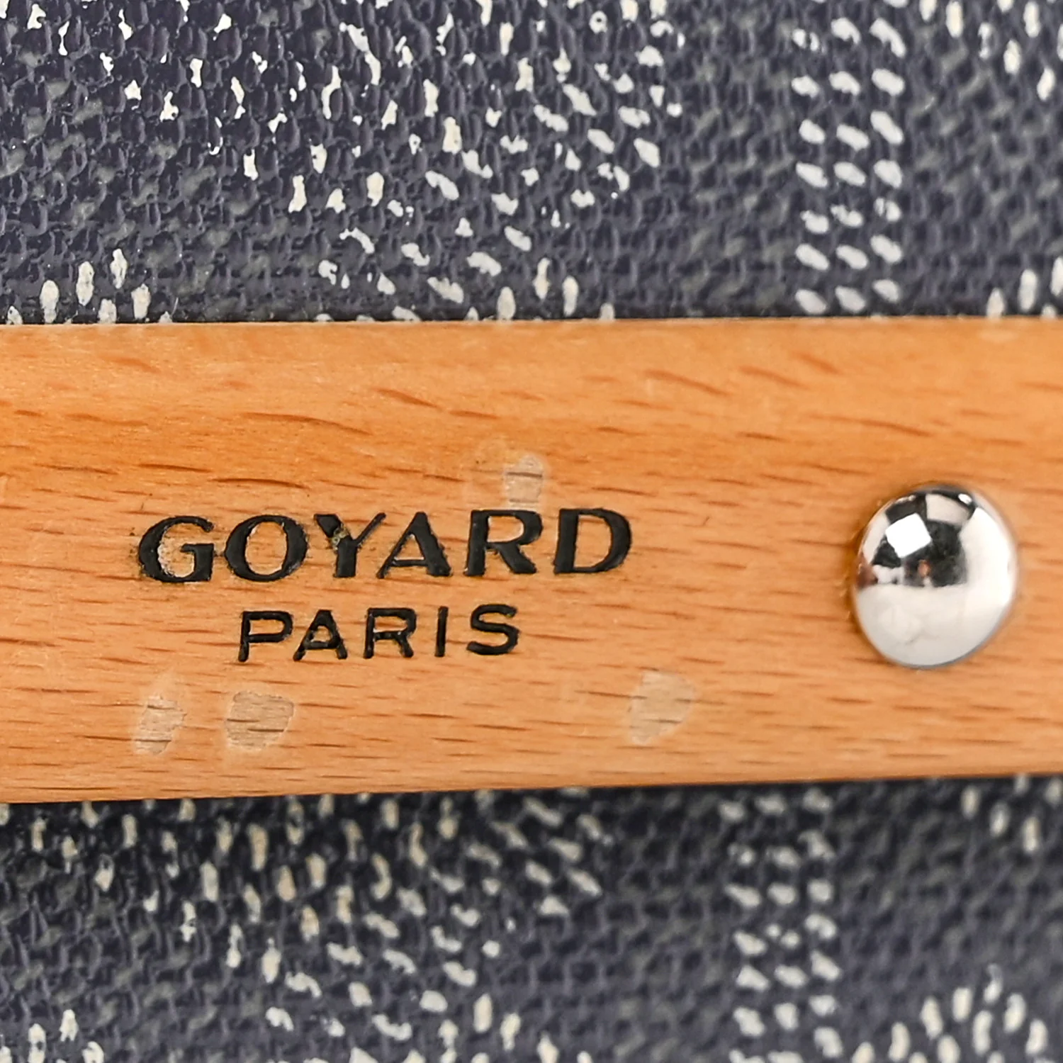 Goyardine Monte Carlo Bois Clutch With Strap Gray