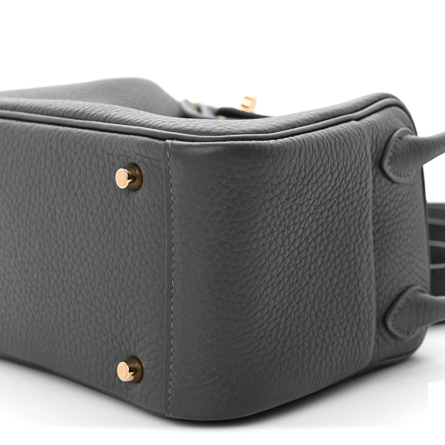 Taurillon Clemence Mini Lindy 20 Gris Misty