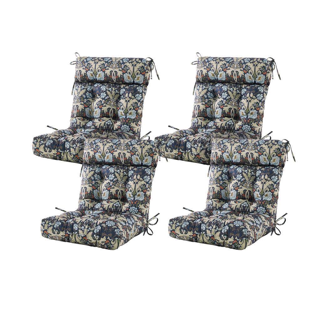 Seat/Back Outdoor Chair Cushion Patio Cushion Tie Tufted Replacement for Patio Furniture 20 in. X20 in. X4 in.