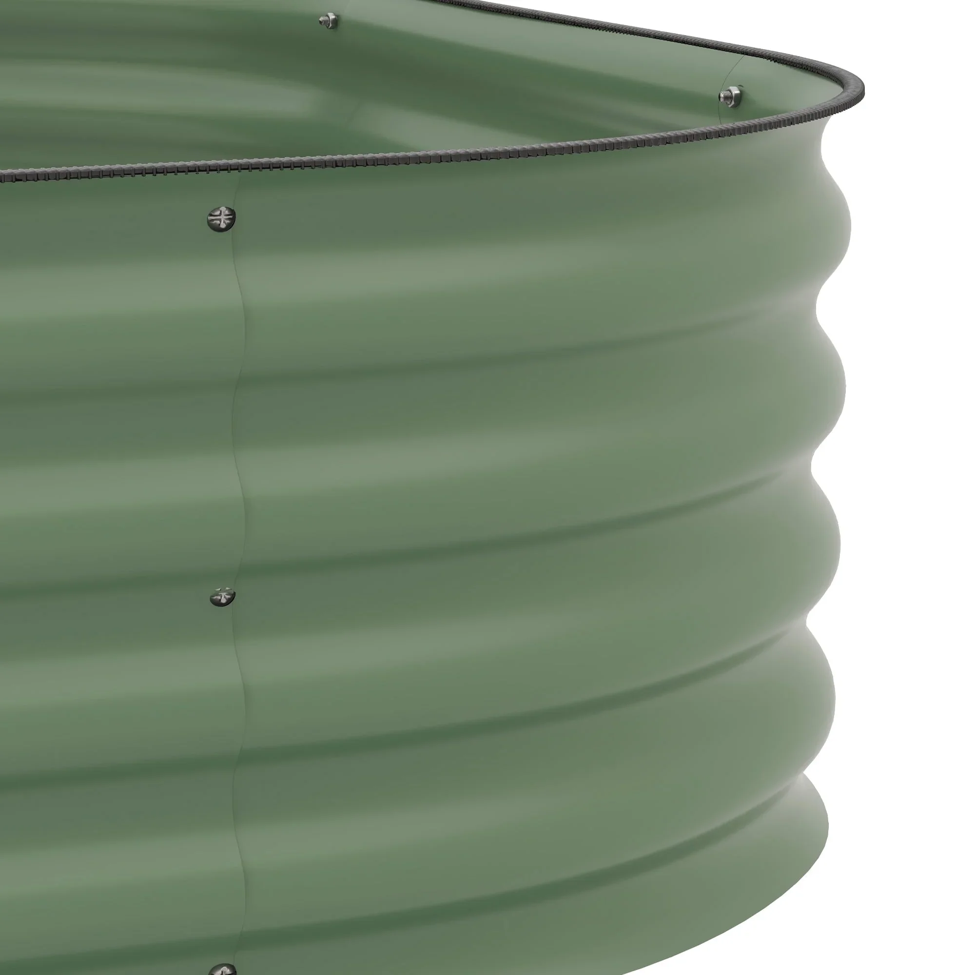 Outsunny 3-Tier Raised Garden Bed 62.25 x 43 x 32.25 Planter Set, Green