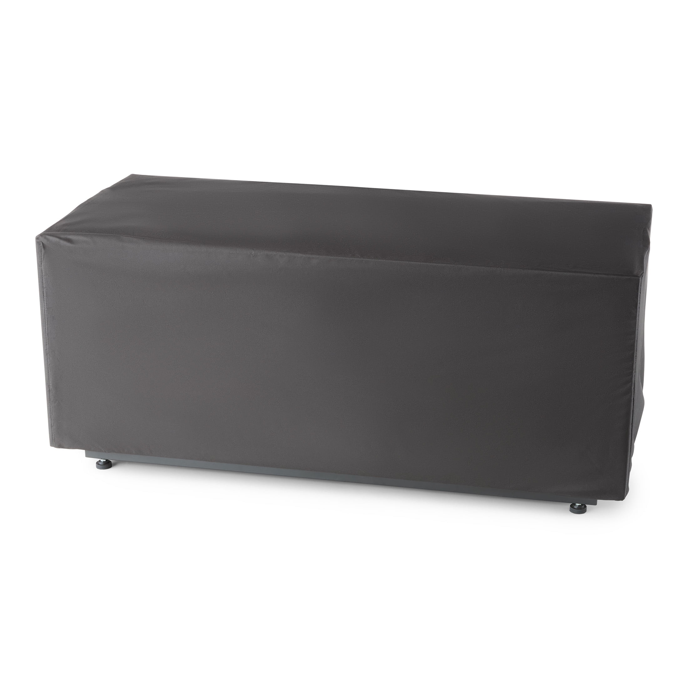 42" Rectangle Black Finish Modern Steel Fire Pit: 42" x 20" 50000 BTU Propane Fire Pit Table with Lid, Tank Hideaway and Cover - Image 8