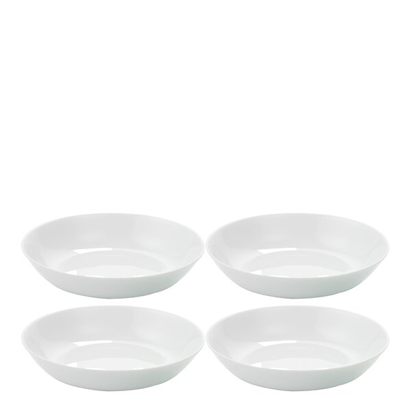 Atelier tallerken 21 cm 4 stk super white
