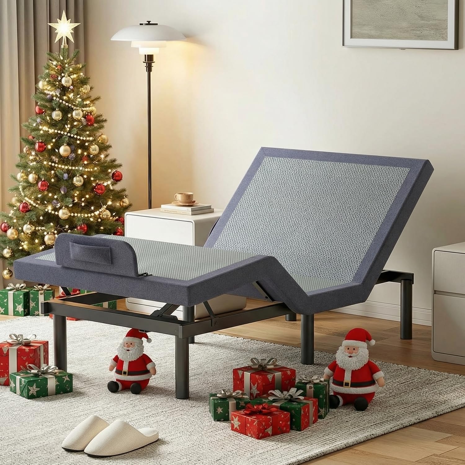 Twin XL Adjustable Bed Frame with Wireless Remote, Electric Beds Base w/3 Massage Modes, Zero Gravity Bed, Head and Foot Incline, 3 Mins Fast Assembly, 2 USB Ports, Memory Pre-Sets, Anti-Snore