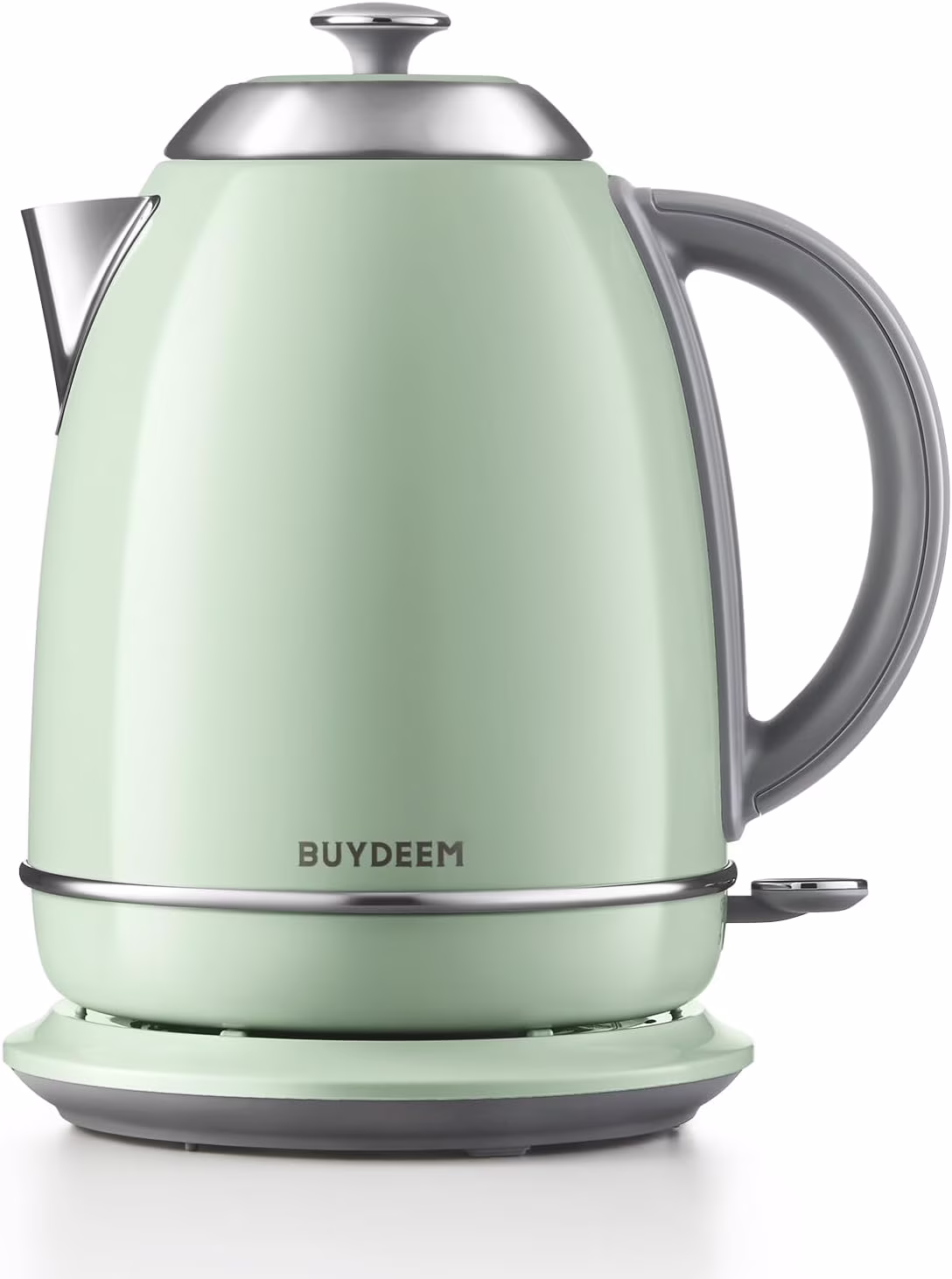 K640N Stainless Steel Electric Kettle with Auto Shut-Off Boil Dry Protection, 1.7L Cordless Hot Tea Water Boiler with Swivel Base, 1440W Fast Heating(Yellow) - Image 3