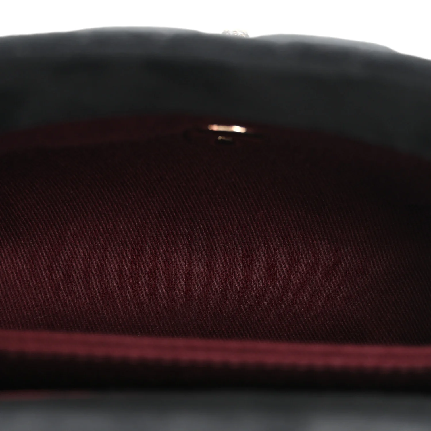 Velvet Crystal Quilted Extra Mini Coco Handle Flap Black