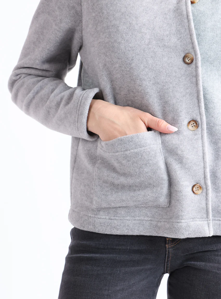 Veste polaire femme gris