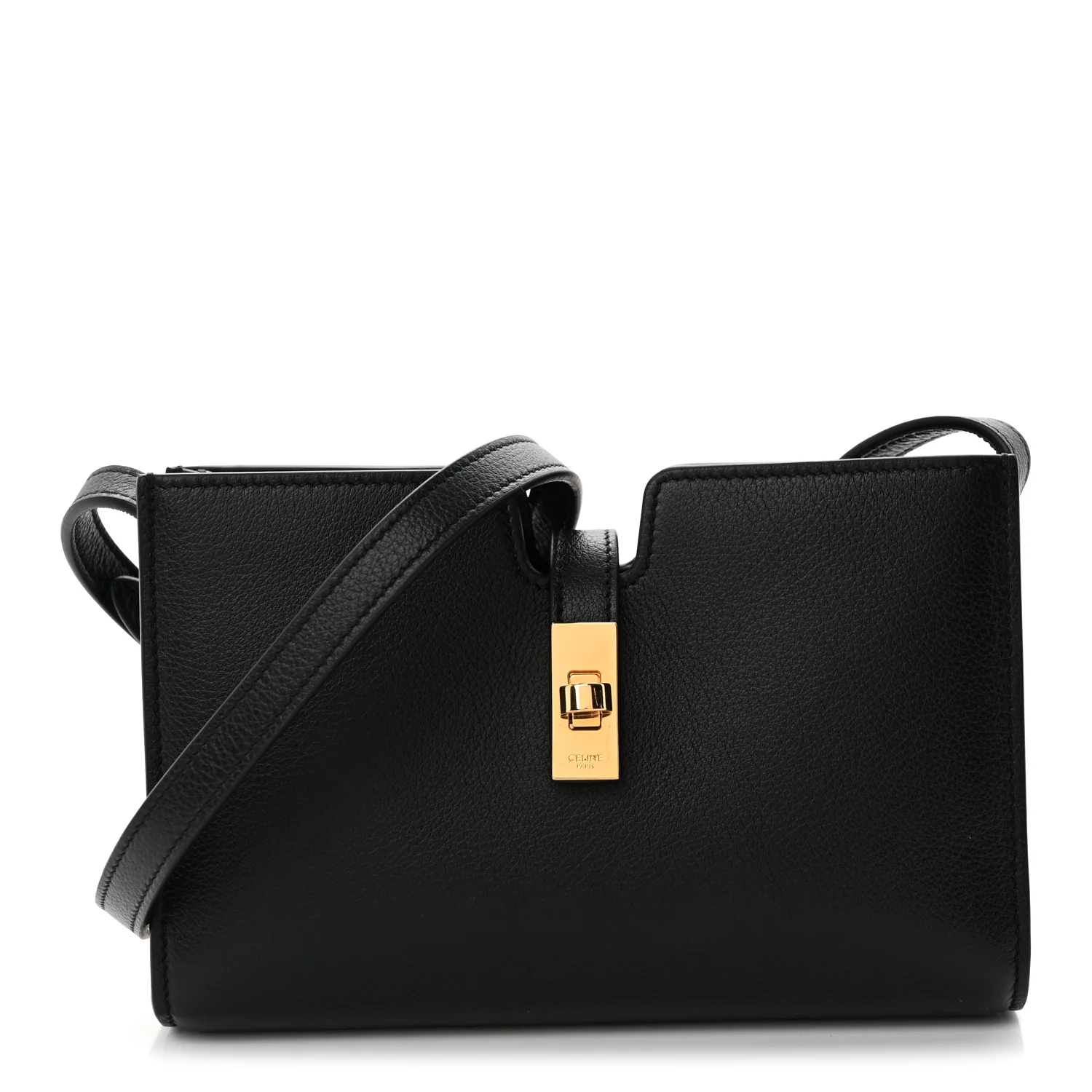 Grained Calfskin 16 Pochette Black