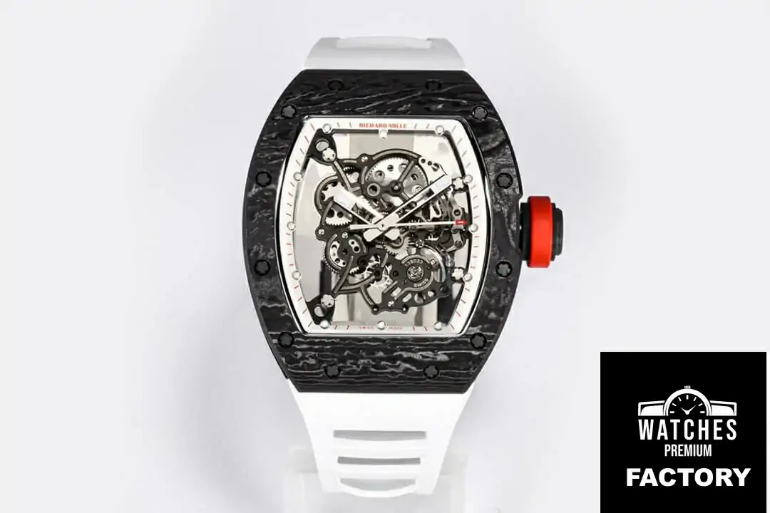 Richard Mille RM-055 BBR Factory White Strap