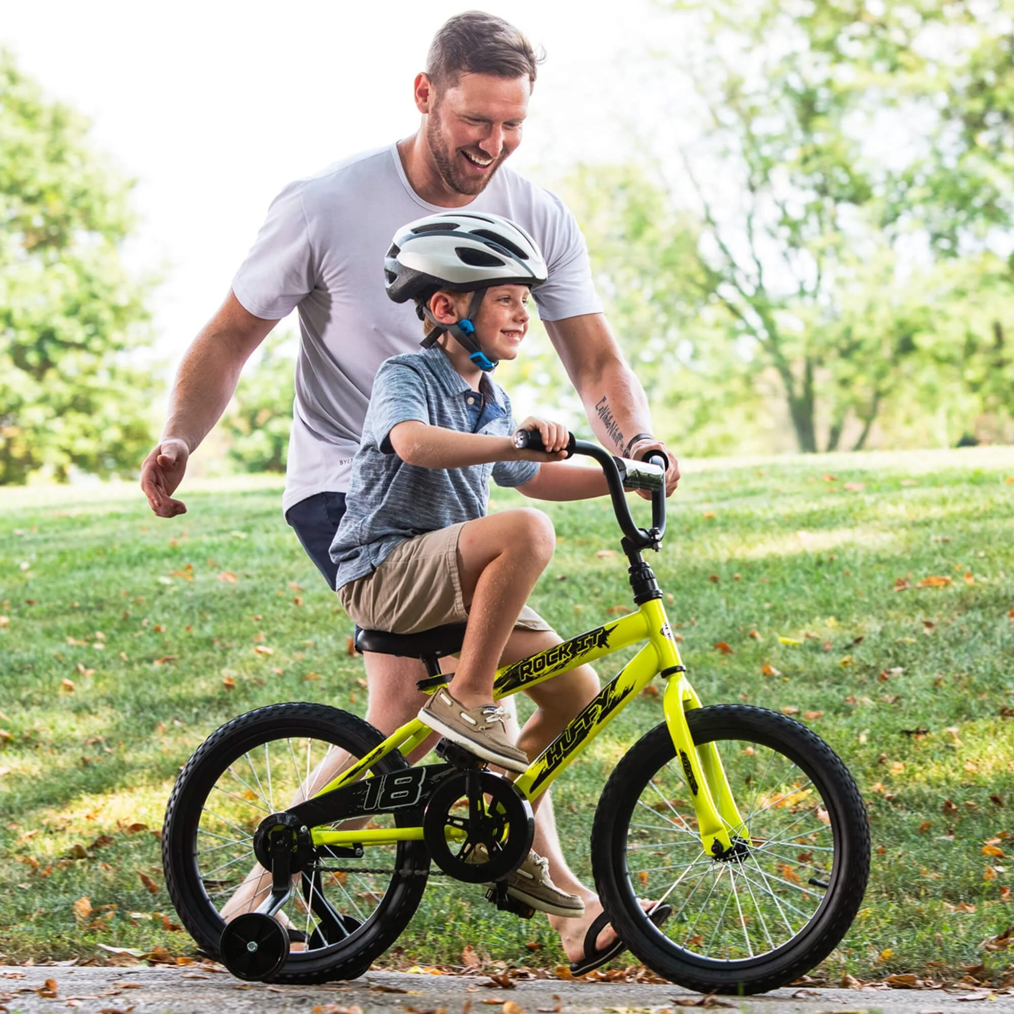 18 in Rock It Kids Bike for Boys Ages 4 and up, Child, Neon Powder Yellow Image 6