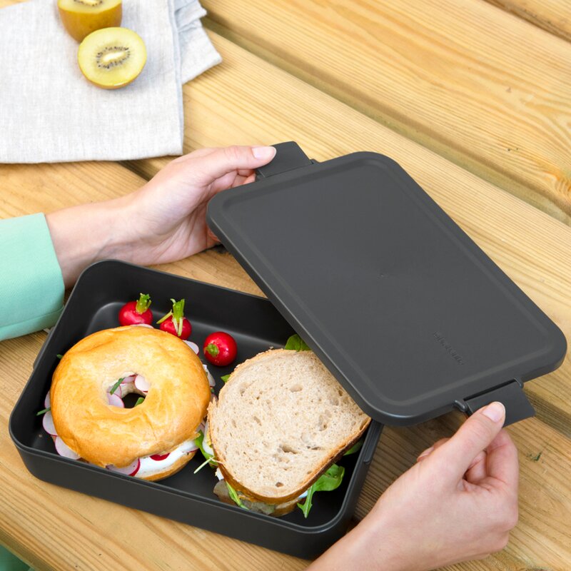 Make & Take matboks 6,2x16,7x25,5 cm mørk grå